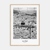 La Paz Portrait B&W Poster