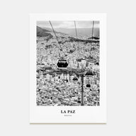 La Paz Portrait B&W Poster