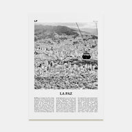 La Paz Travel B&W Poster