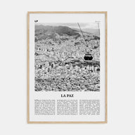 La Paz Travel B&W Poster