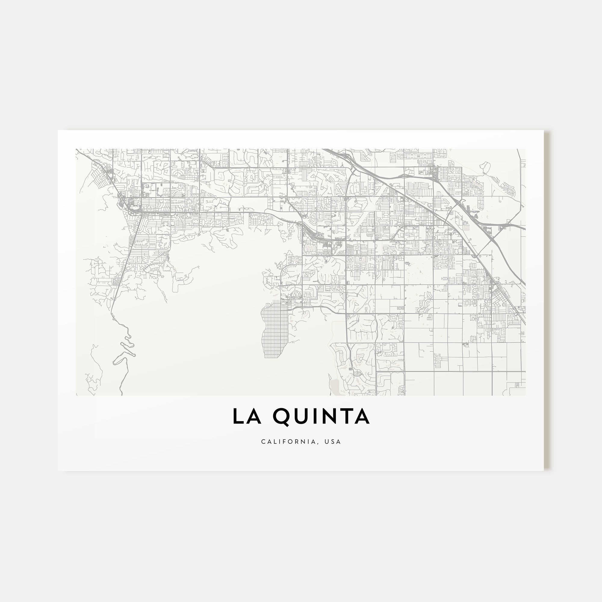 La Quinta Map Landscape Poster