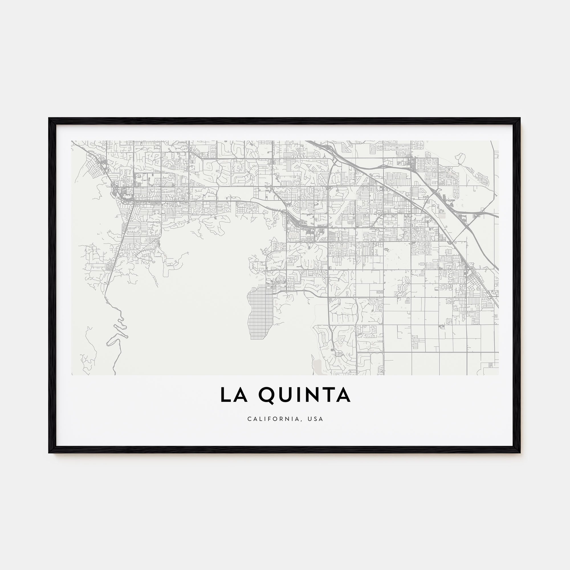 La Quinta Map Landscape Poster