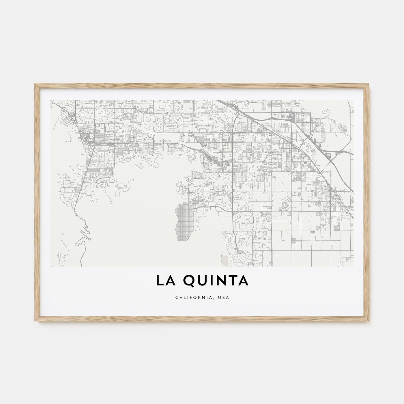 La Quinta Map Landscape Poster