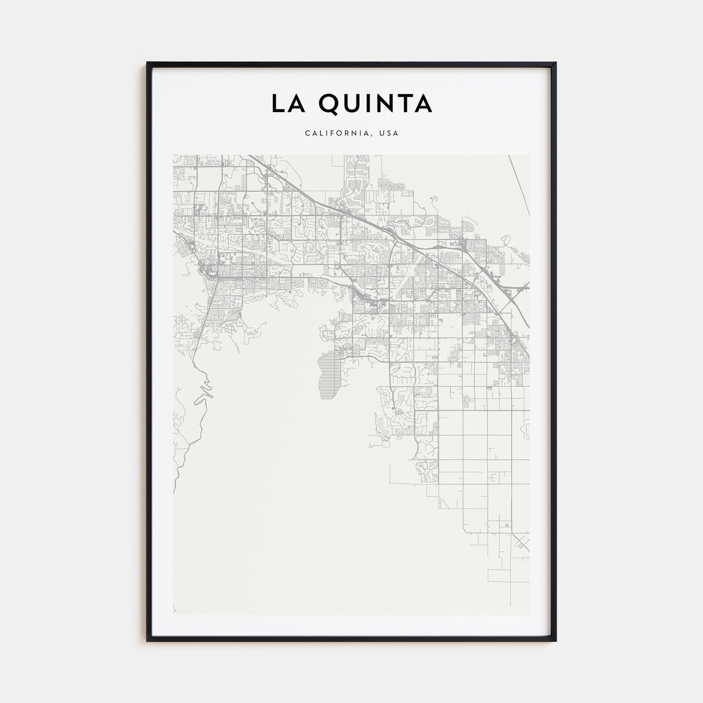 La Quinta Map Portrait Poster