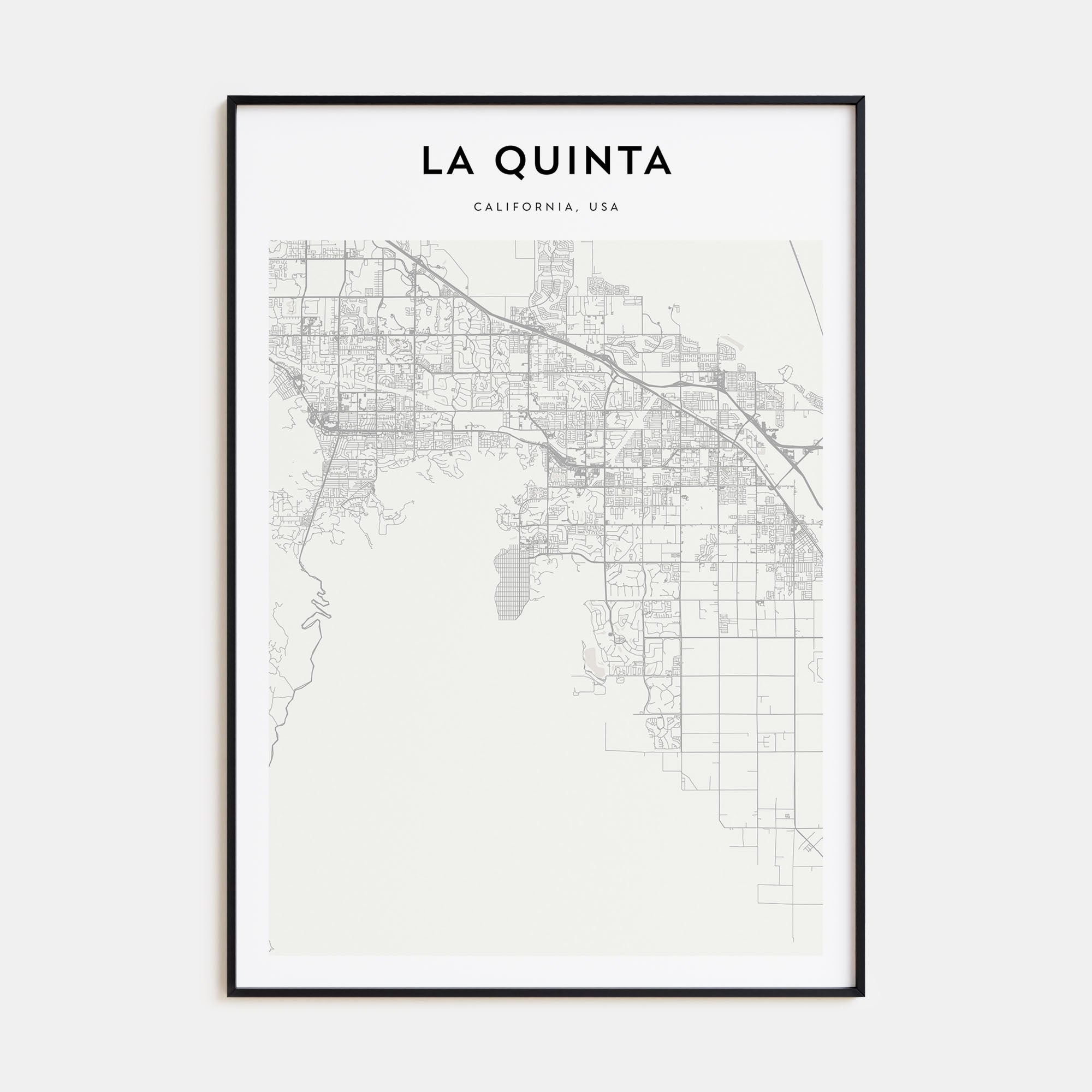 La Quinta Map Portrait Poster