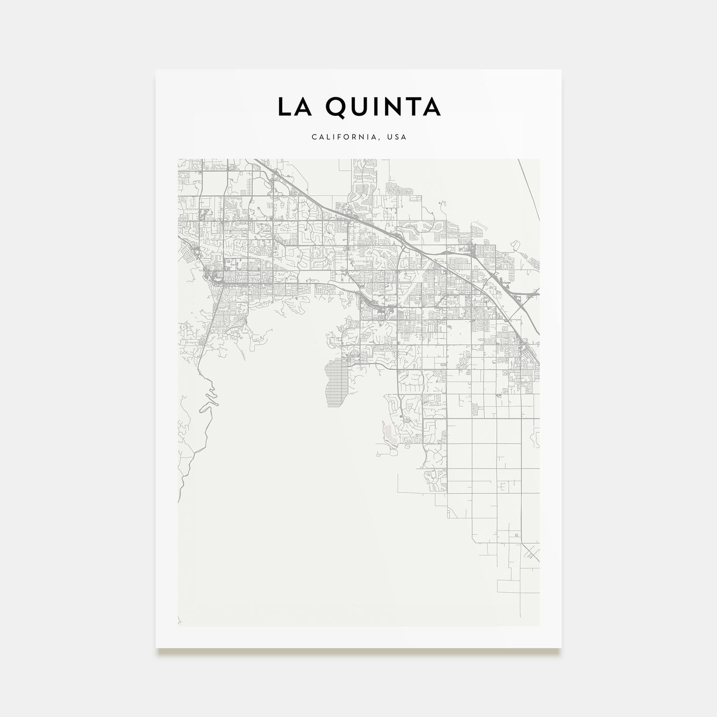 La Quinta Map Portrait Poster