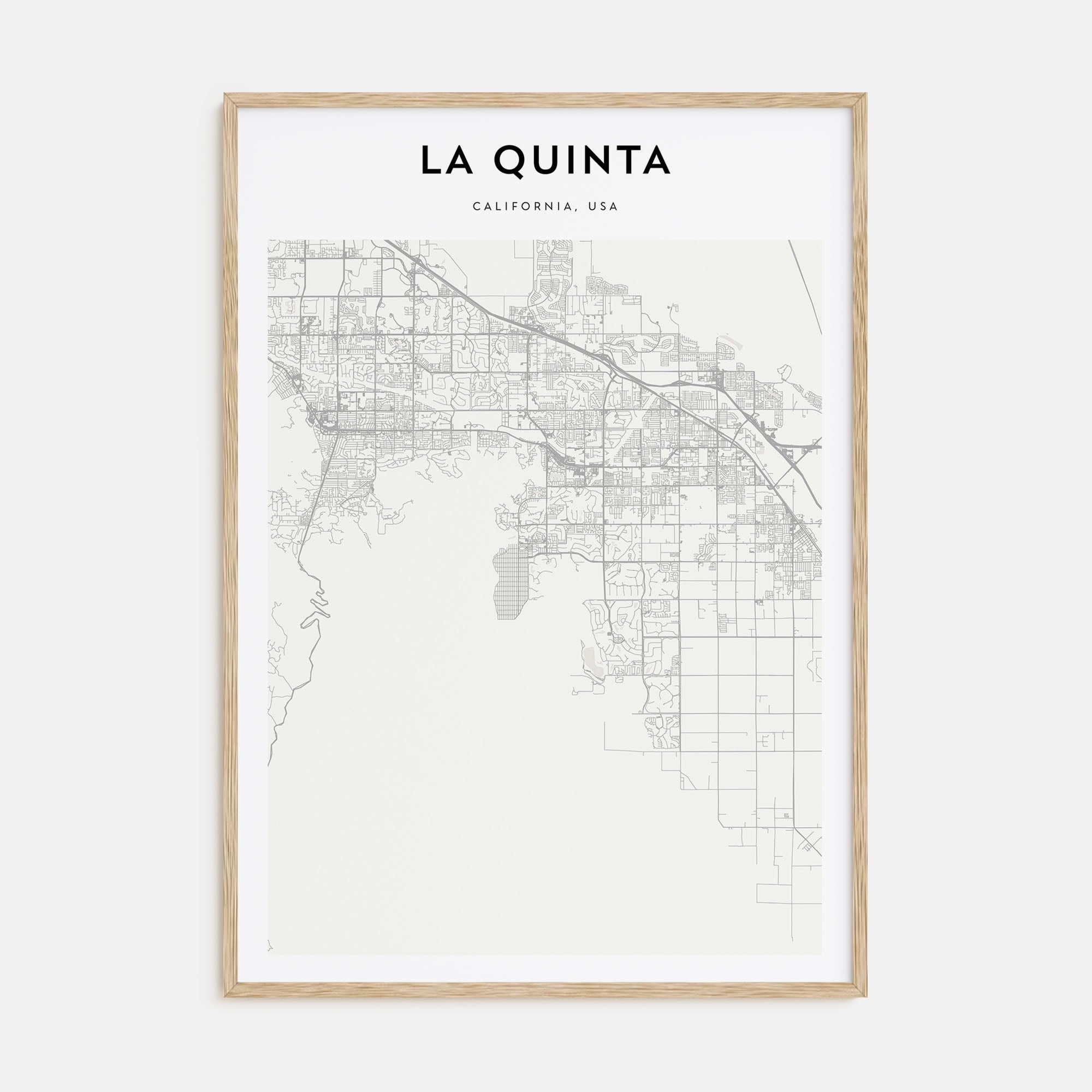 La Quinta Map Portrait Poster