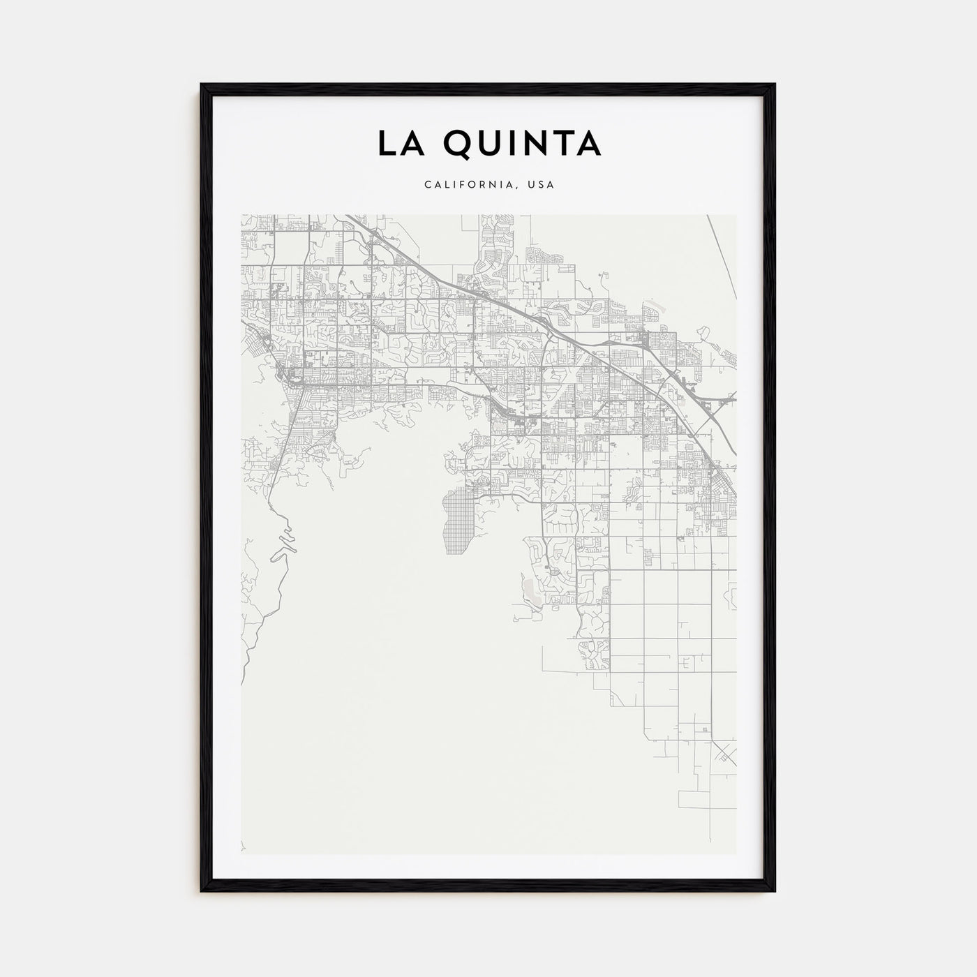 La Quinta Map Portrait Poster
