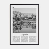 La Quinta Travel B&W No 2 Poster