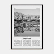 La Quinta Travel B&W No 2 Poster