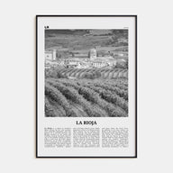 La Rioja Travel B&W Poster