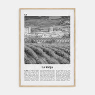 La Rioja Travel B&W Poster