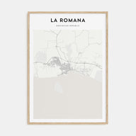 La Romana Map Portrait Poster