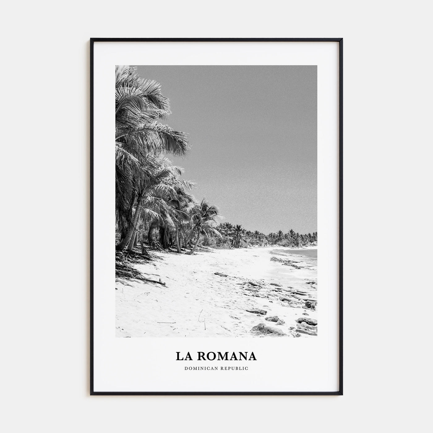 La Romana Portrait B&W Poster