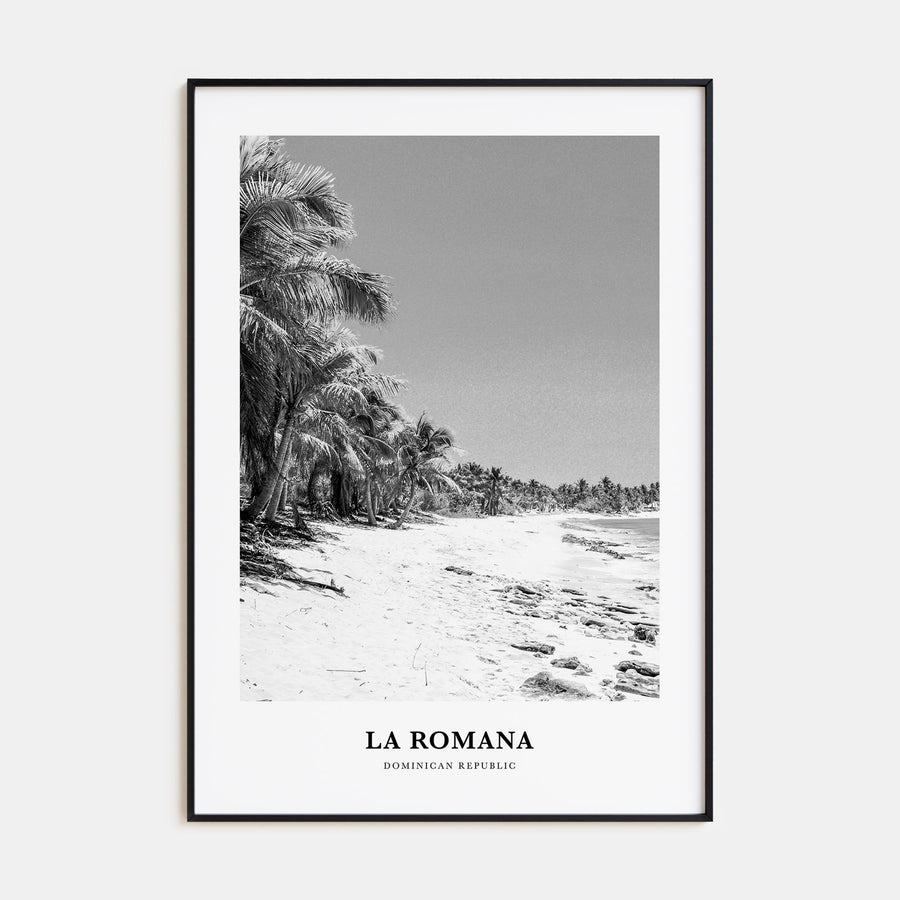 La Romana Portrait B&W Poster