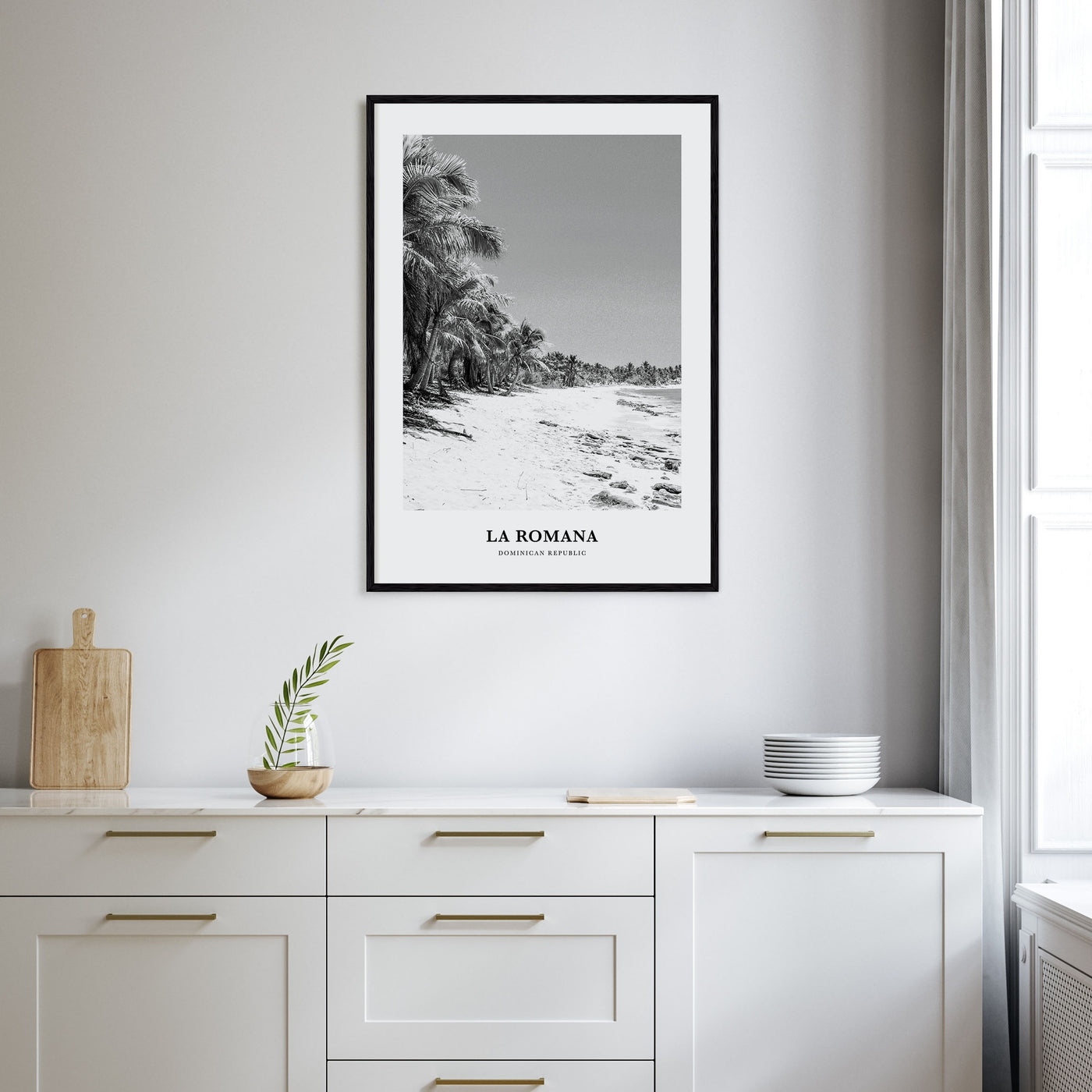 La Romana Portrait B&W Poster