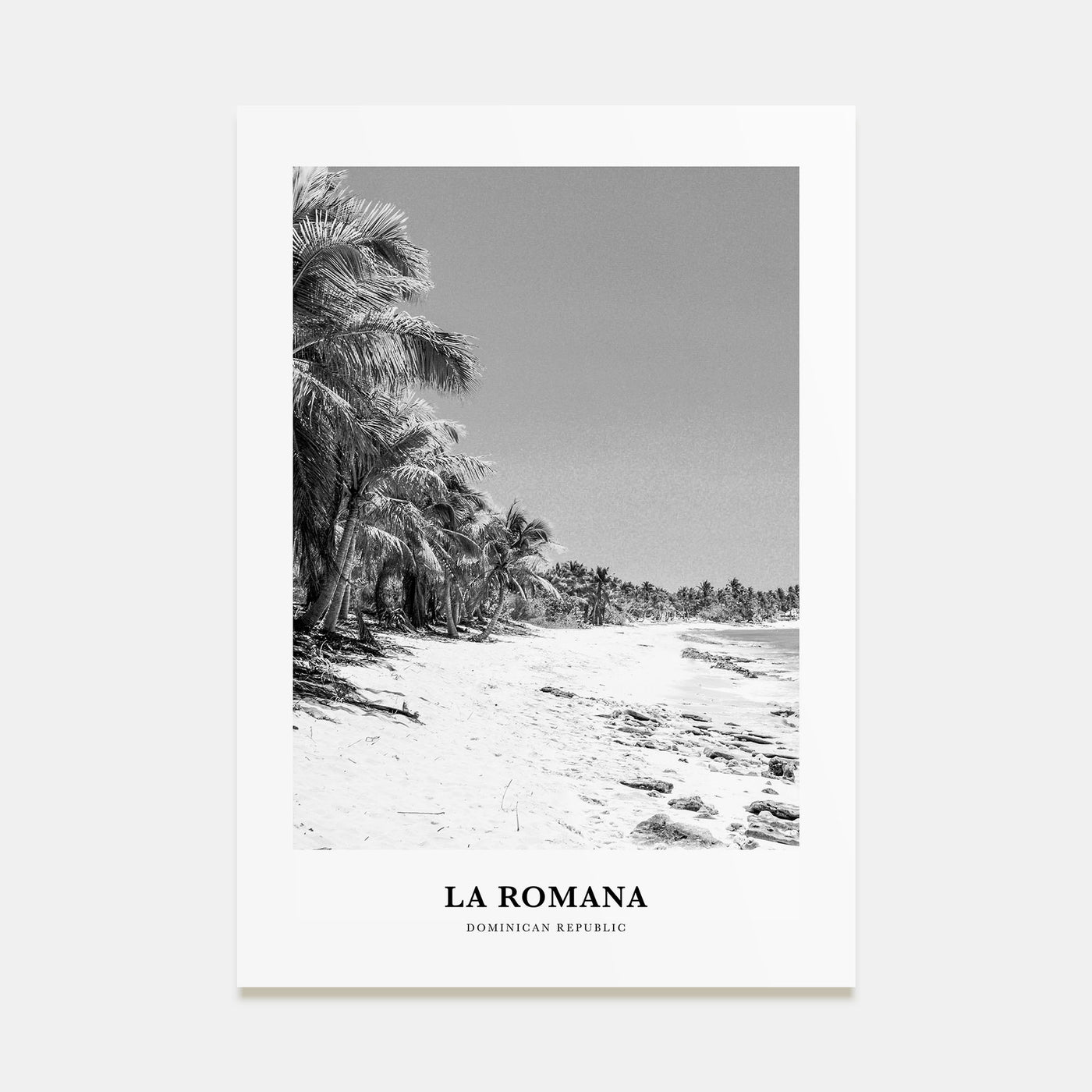 La Romana Portrait B&W Poster