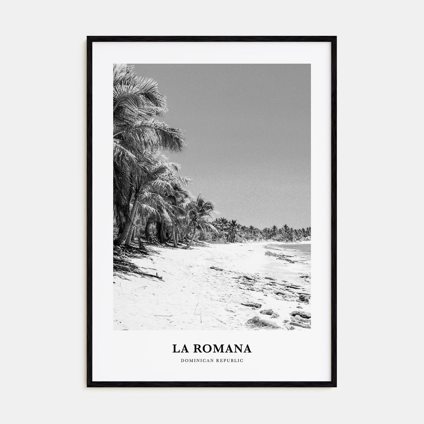 La Romana Portrait B&W Poster