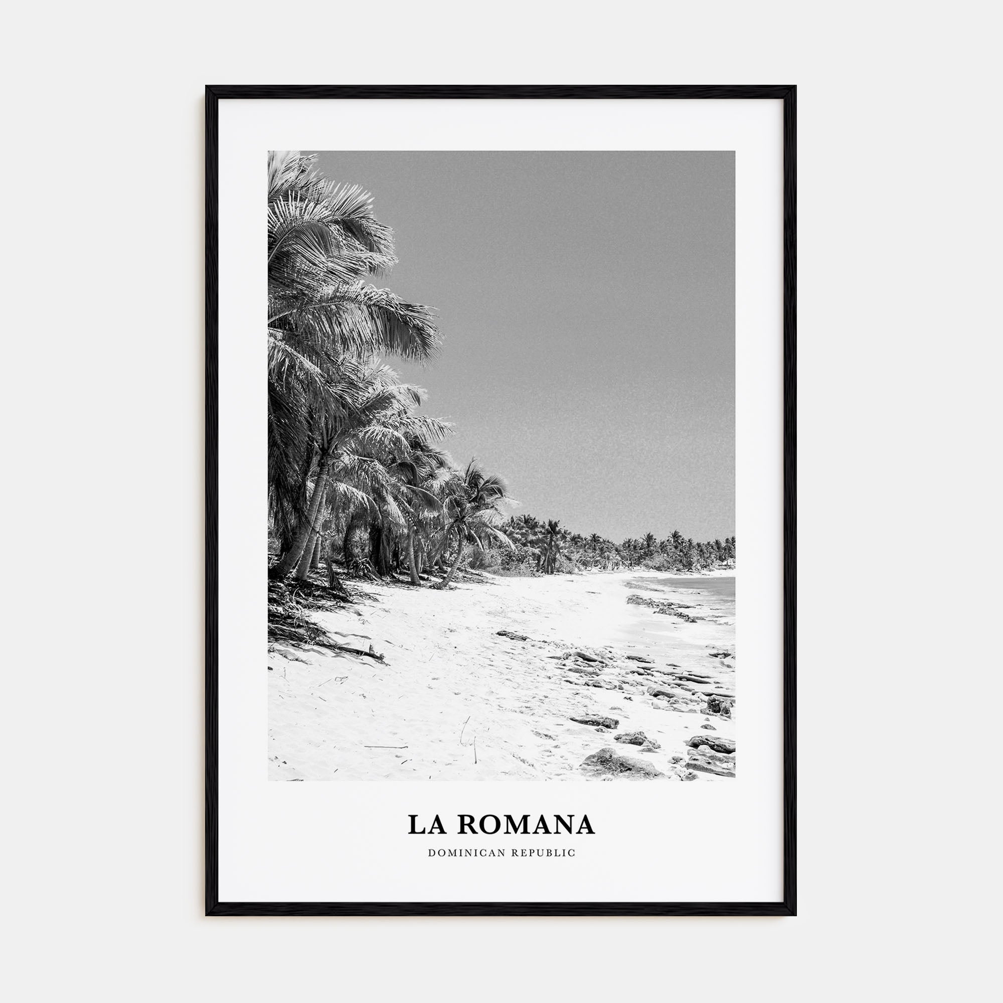 La Romana Portrait B&W Poster