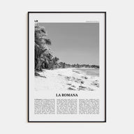 La Romana Travel B&W Poster
