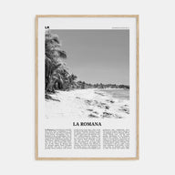 La Romana Travel B&W Poster