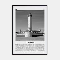 La Serena Travel B&W Poster