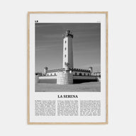 La Serena Travel B&W Poster