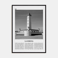La Serena Travel B&W Poster