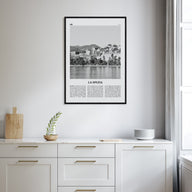 La Spezia Travel B&W Poster