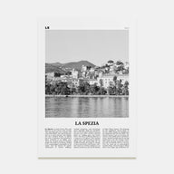 La Spezia Travel B&W Poster
