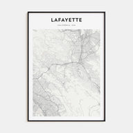 Lafayette, California Map Portrait Poster