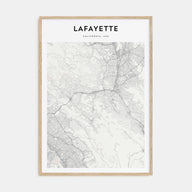 Lafayette, California Map Portrait Poster