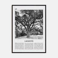 Lafayette, California Travel B&W Poster