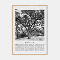 Lafayette, California Travel B&W Poster