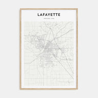 Lafayette, Indiana Map Portrait Poster