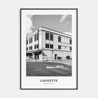 Lafayette, Louisiana Portrait B&W Poster