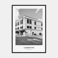 Lafayette, Louisiana Portrait B&W Poster