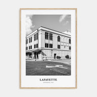 Lafayette, Louisiana Portrait B&W Poster