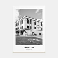 Lafayette, Louisiana Portrait B&W Poster