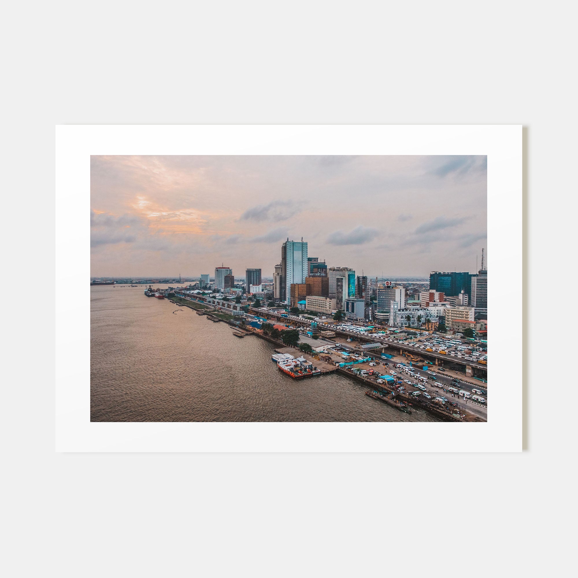 Lagos, Nigeria Landscape Color Poster