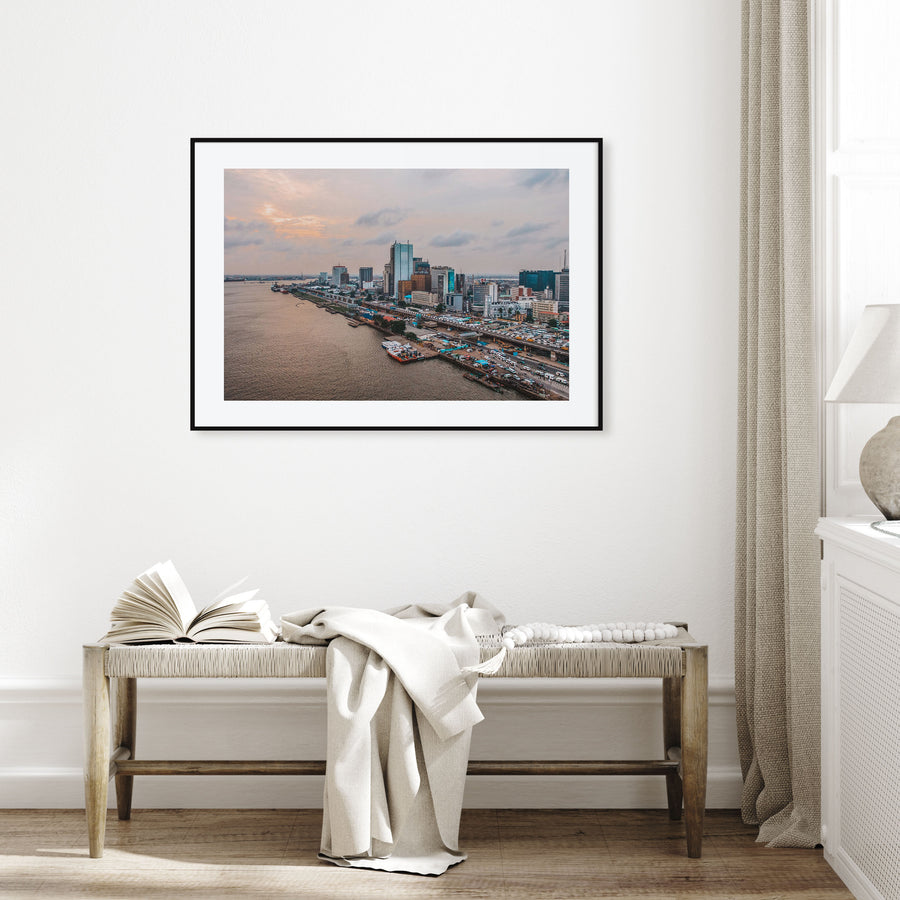 Lagos, Nigeria Landscape Color Poster