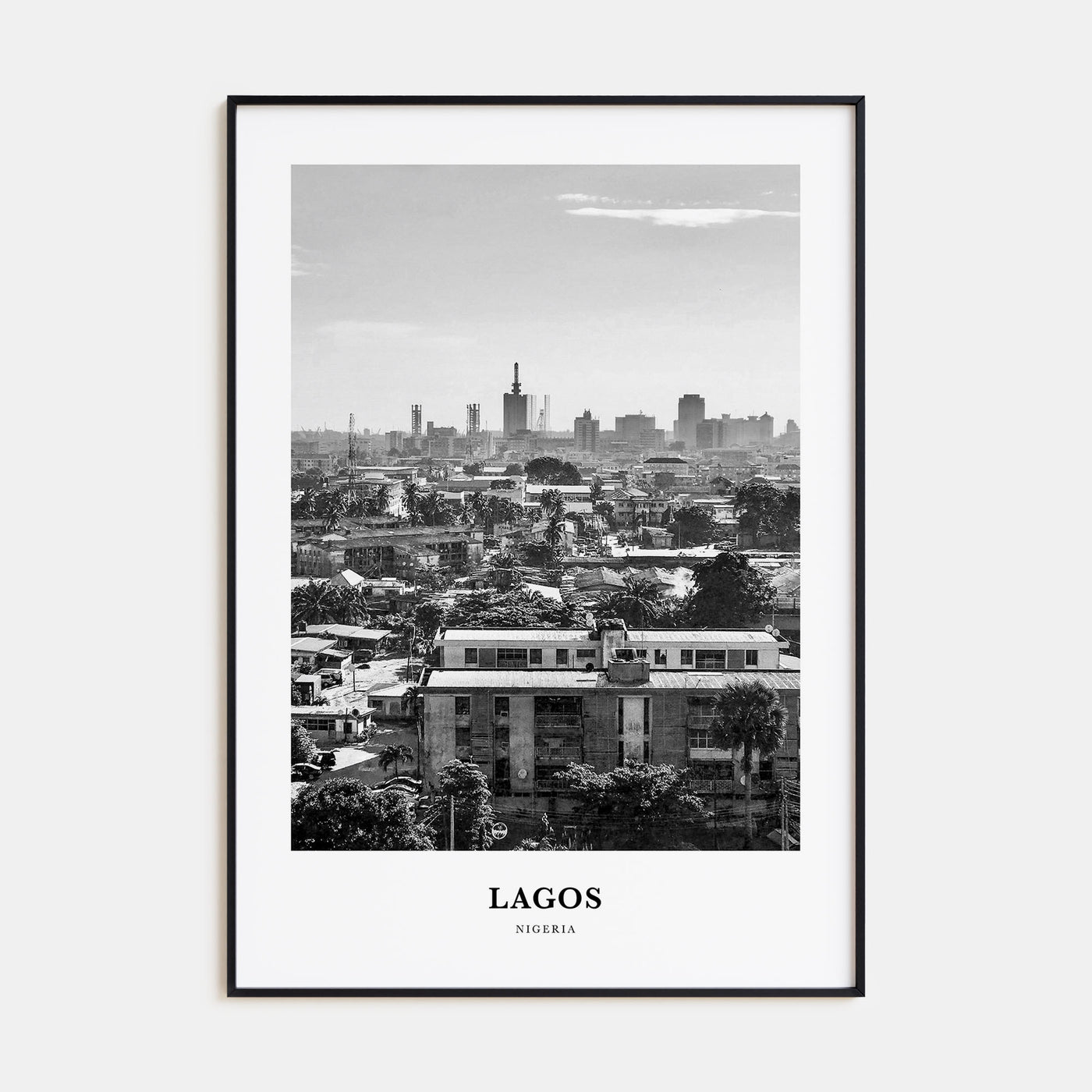 Lagos, Nigeria Portrait B&W No 1 Poster