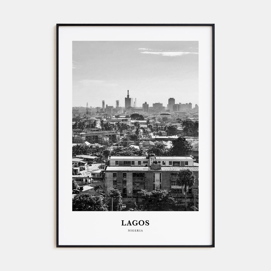 Lagos, Nigeria Portrait B&W No 1 Poster