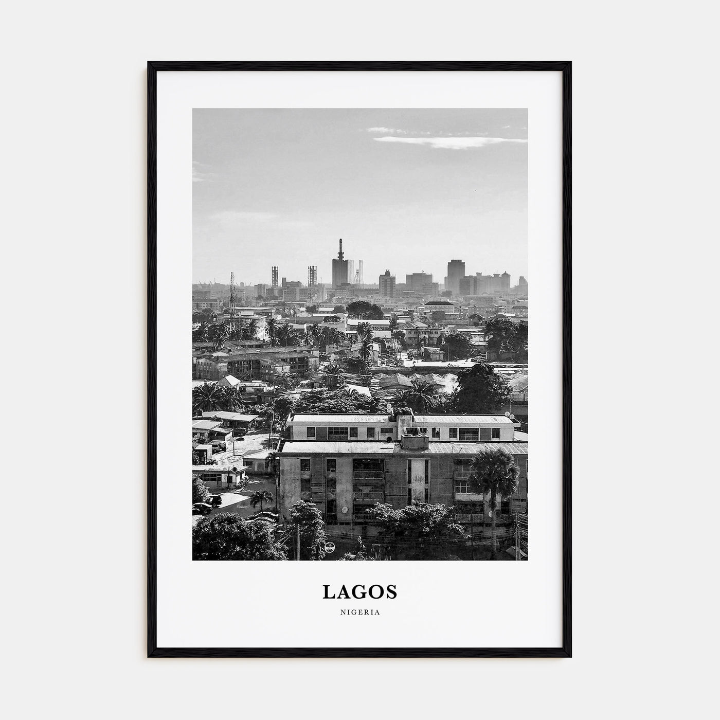 Lagos, Nigeria Portrait B&W No 1 Poster