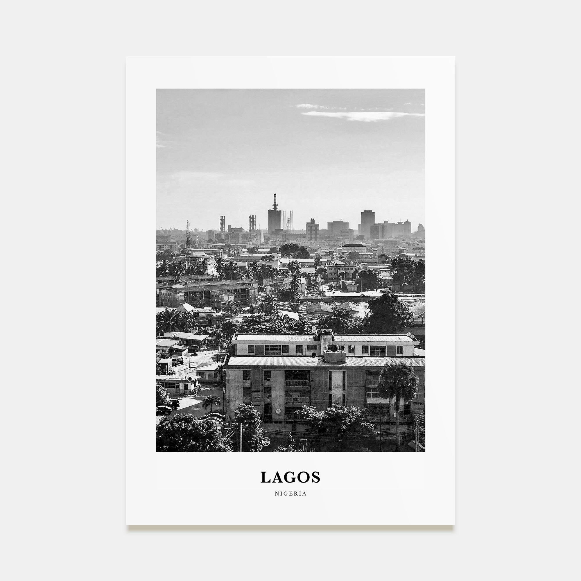 Lagos, Nigeria Portrait B&W No 1 Poster
