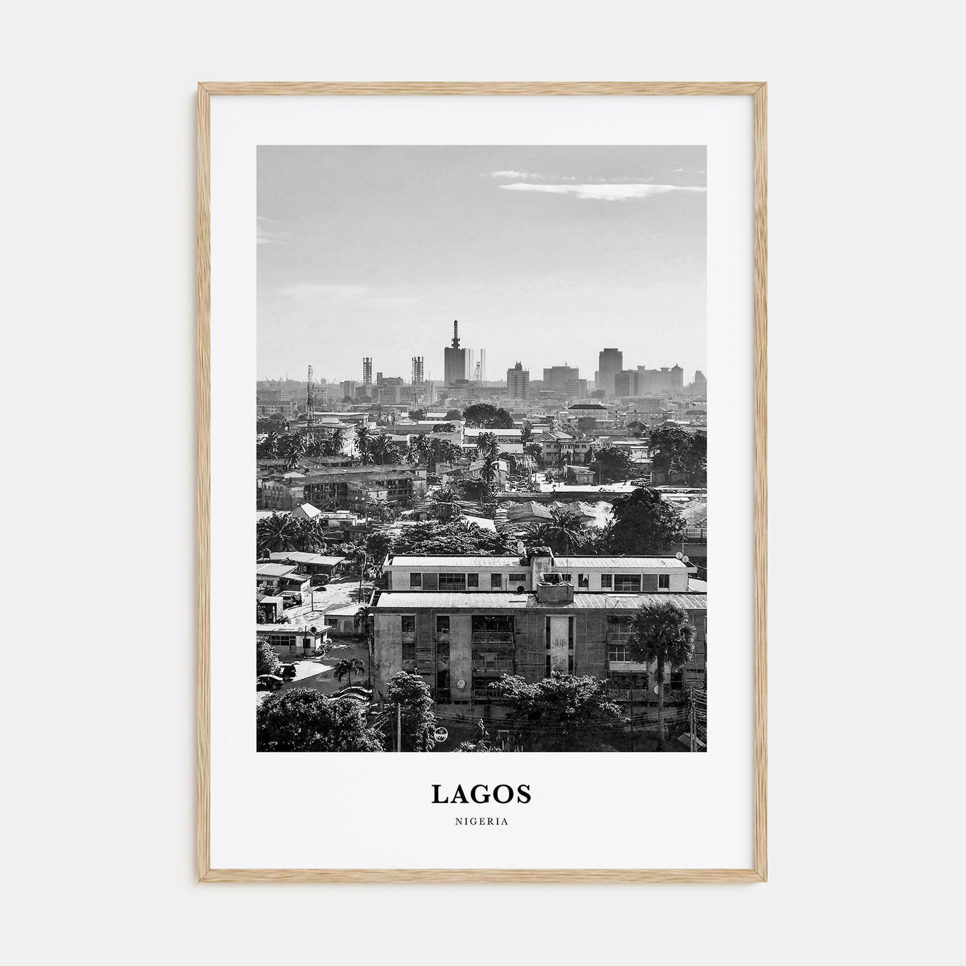 Lagos, Nigeria Portrait B&W No 1 Poster