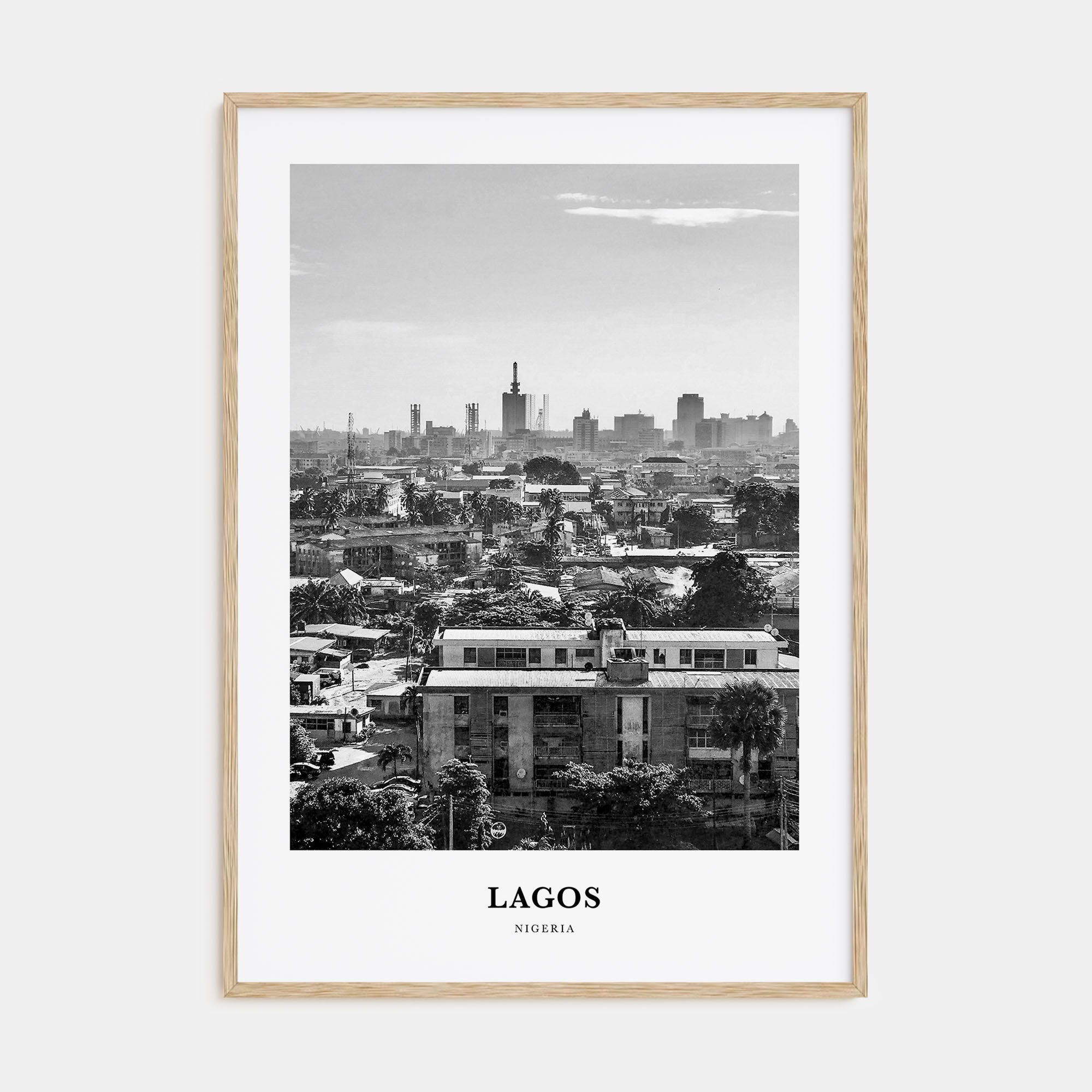 Lagos, Nigeria Portrait B&W No 1 Poster