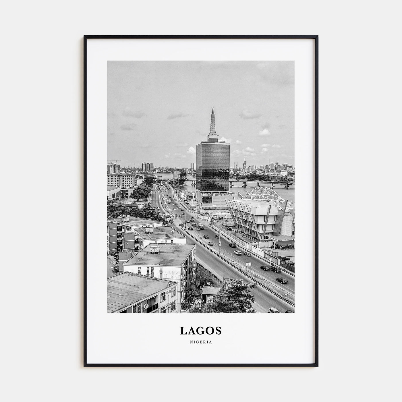 Lagos, Nigeria Portrait B&W No 2 Poster