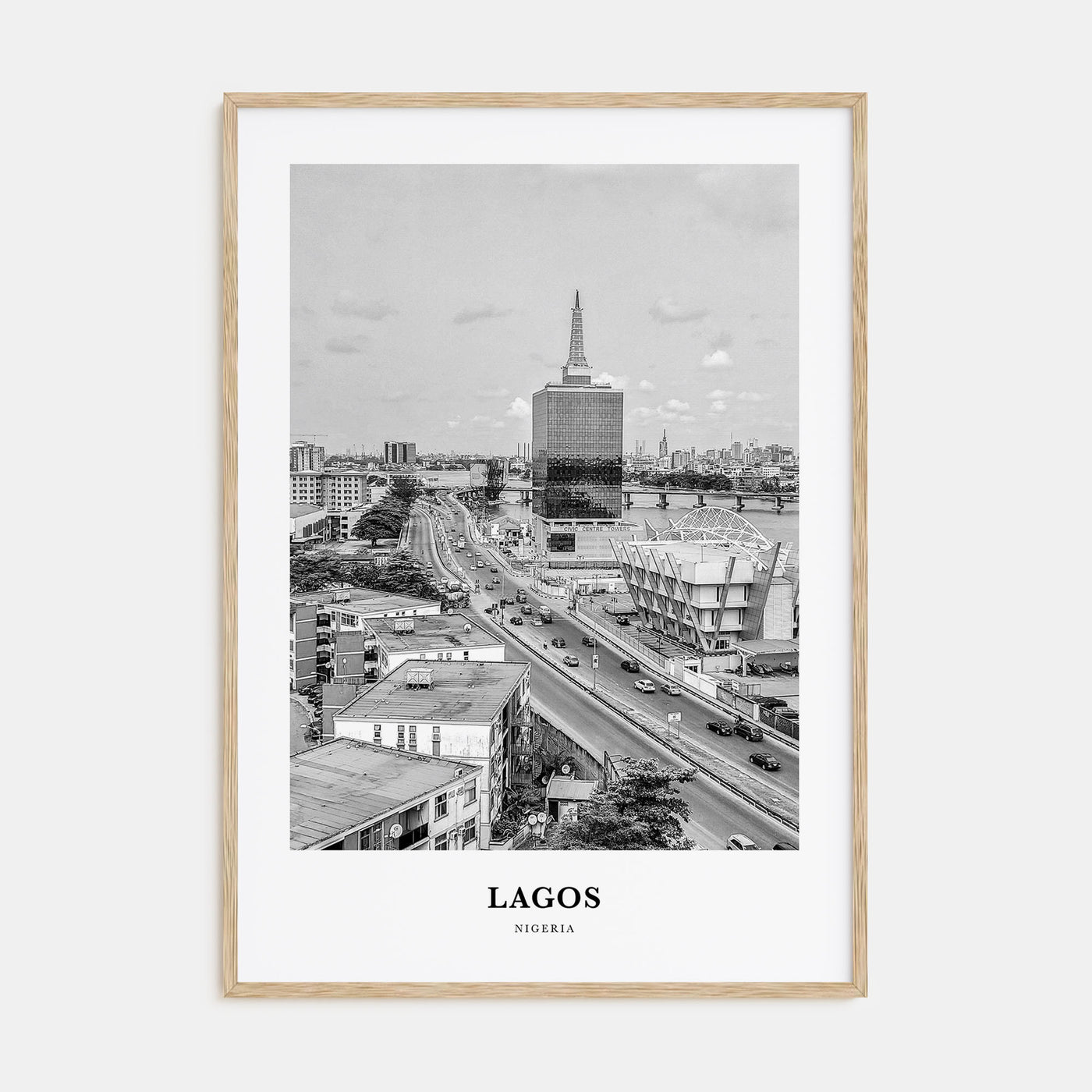 Lagos, Nigeria Portrait B&W No 2 Poster