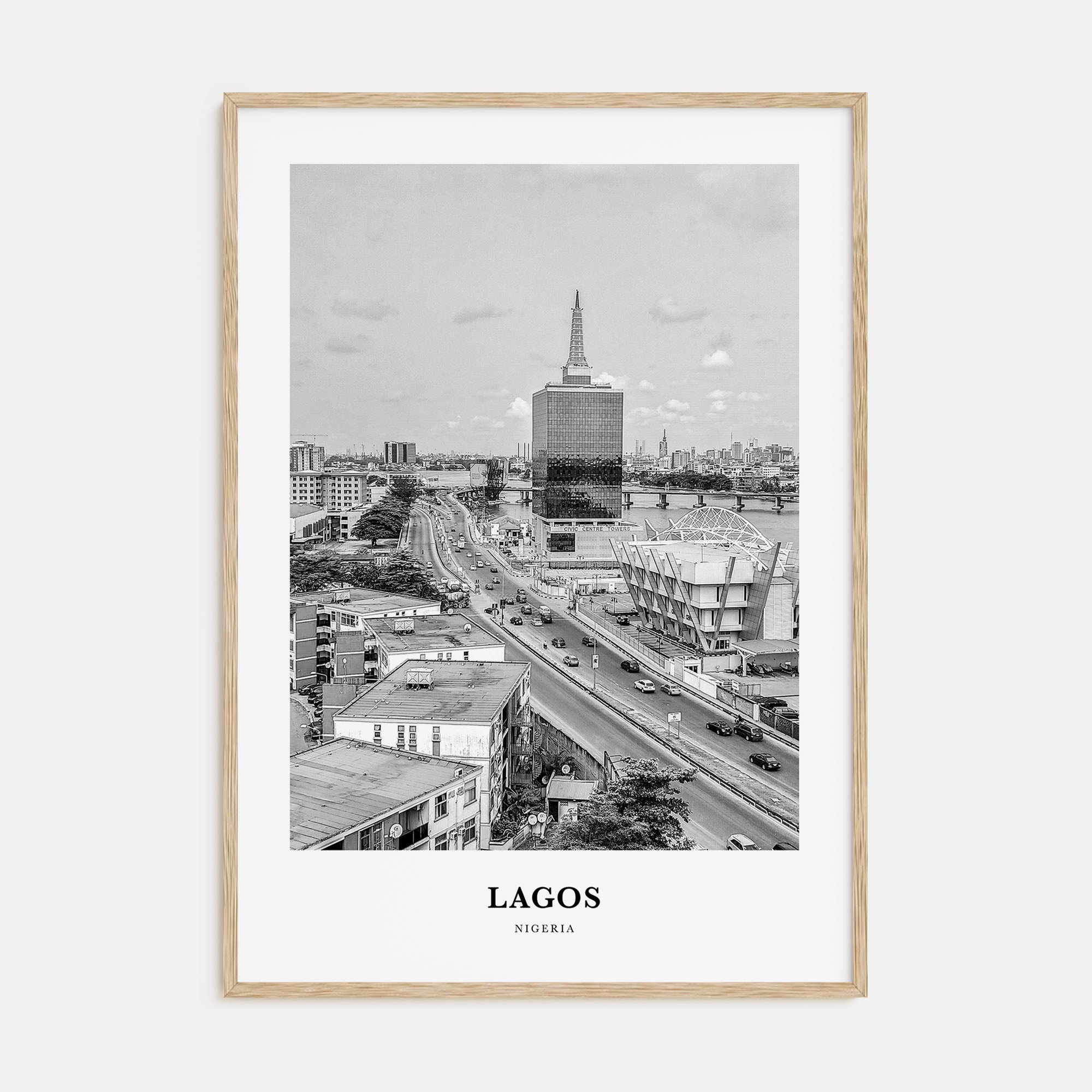 Lagos, Nigeria Portrait B&W No 2 Poster